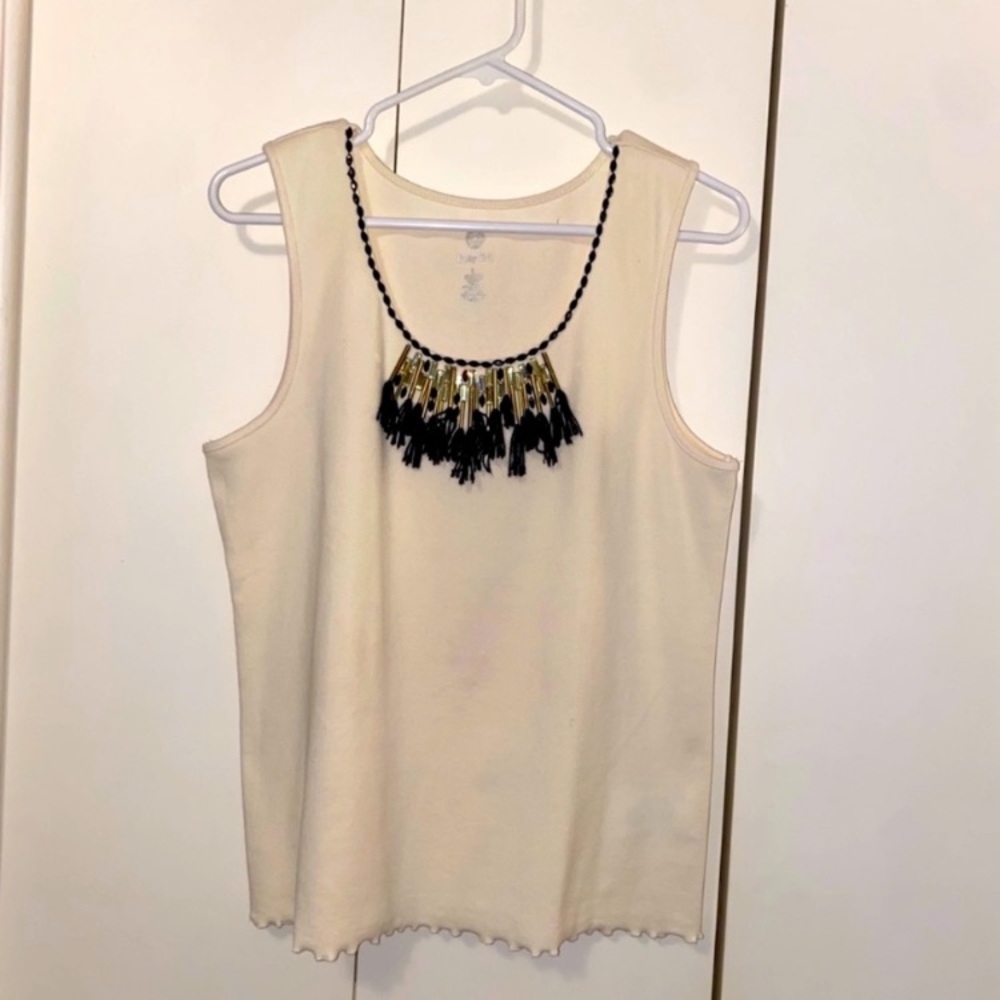 🍂Ruby Rd. Tassel Accent Top🍂 - Picture 3 of 8